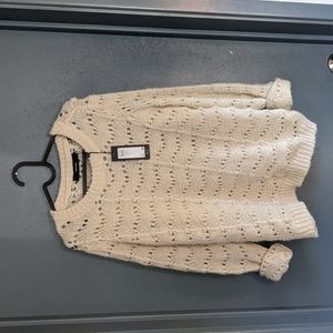 Vero Moda White sweater, oversized, comfy - Large